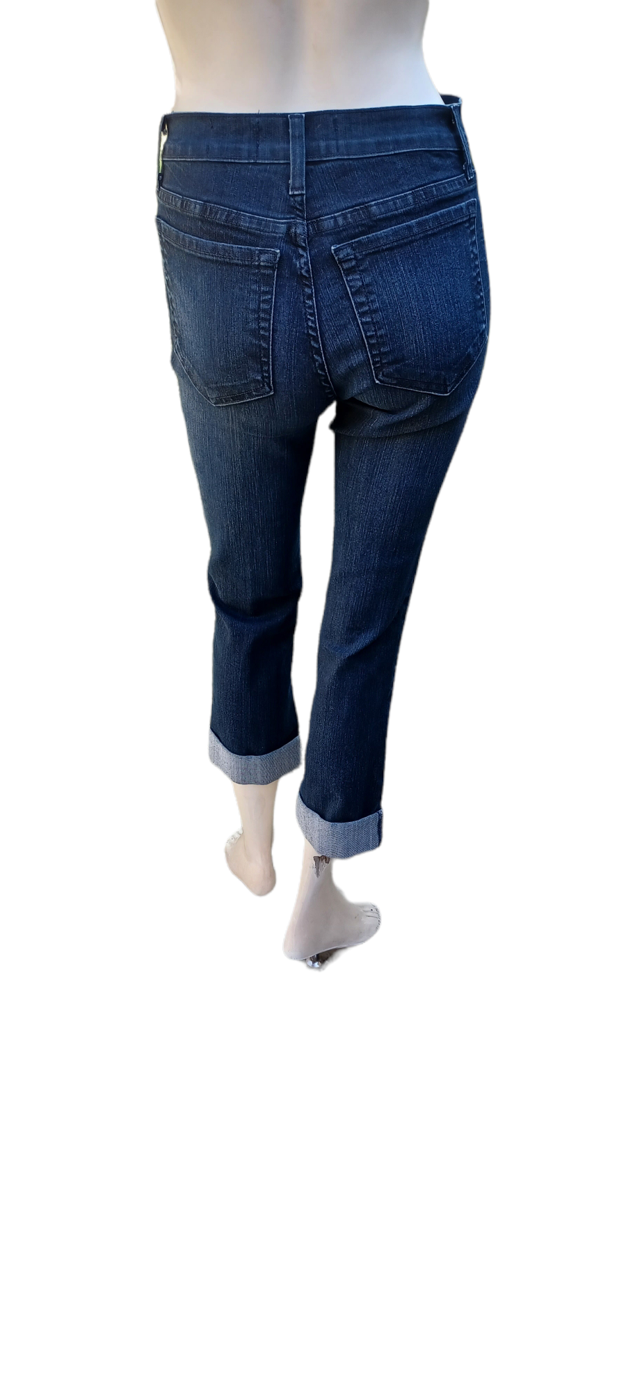 Sku 51924...Preowned NYDJ Straight leg Cuffed Jeans Size 0