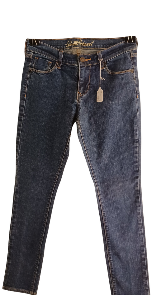 Sku 41701...Preowned Navy Sweetheart Skinny Jeans Size 2R