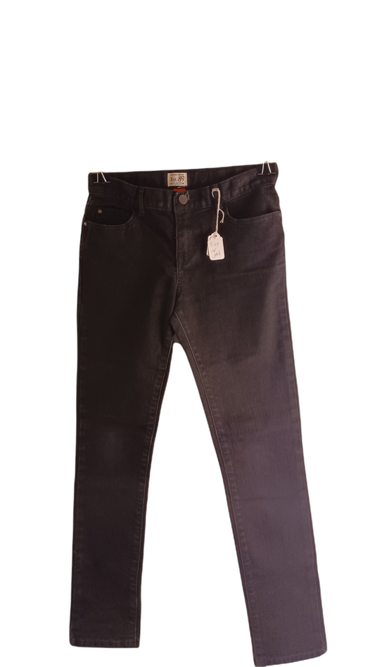 Sku 428116 PRE-OWNED......Place est. Black Skinny Jeans Size 14 Kids