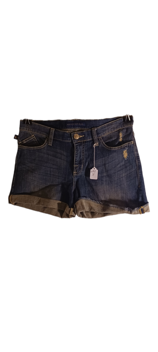 Sku 600934 PRE-OWNED....Rock & Republic Jean Shorts Size 12