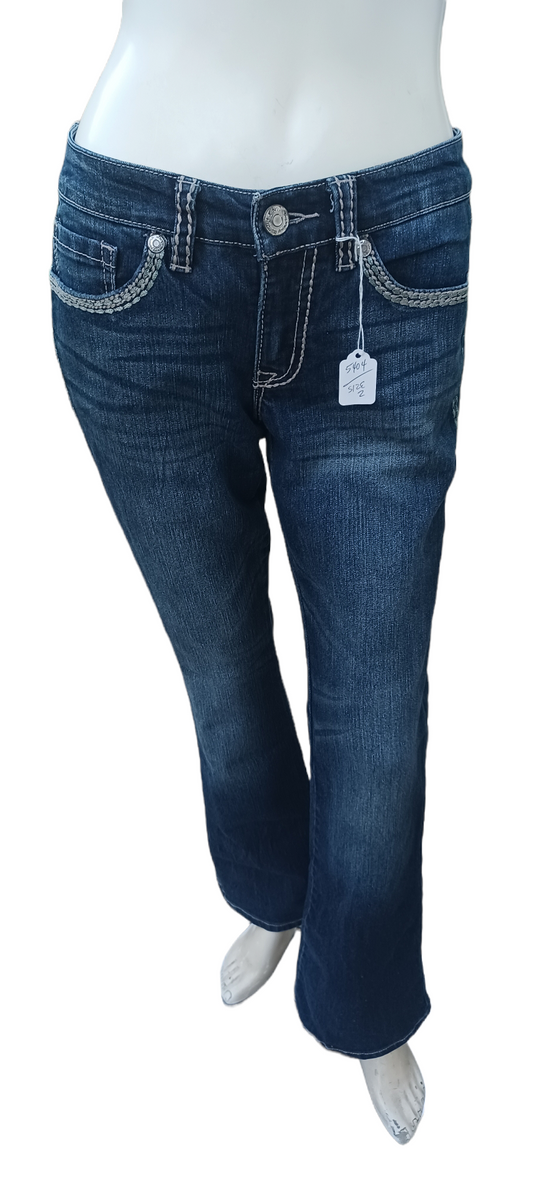 Sku 540414.....Preowned Nine West Vintage America Bootcut Jeans Size 2